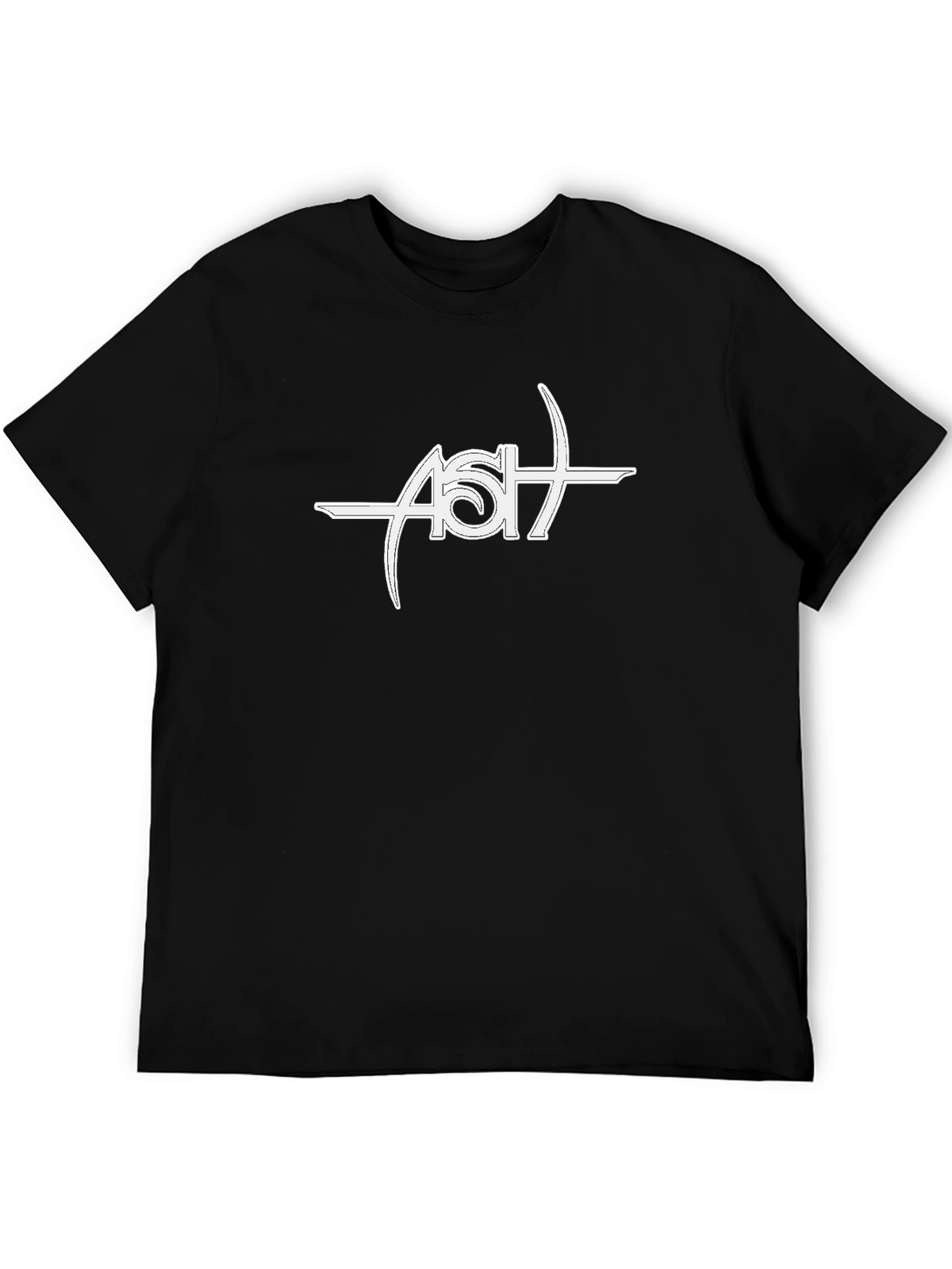 Ash Band Logo Black T-Shirt - Music Fan Apparel