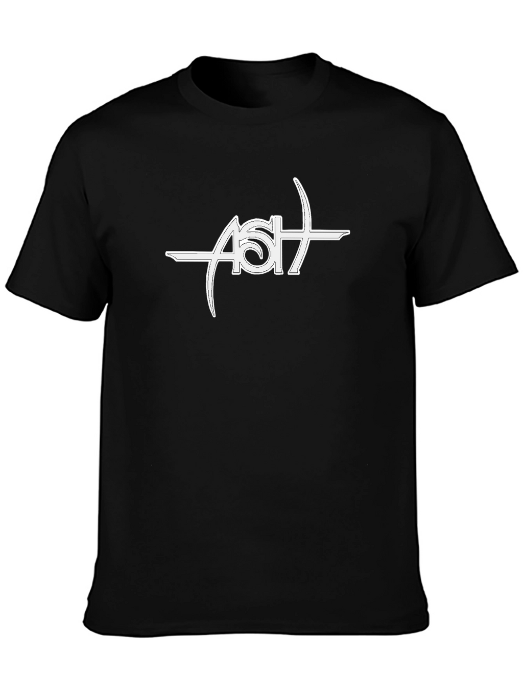 Ash Band Logo Black T-Shirt - Music Fan Apparel