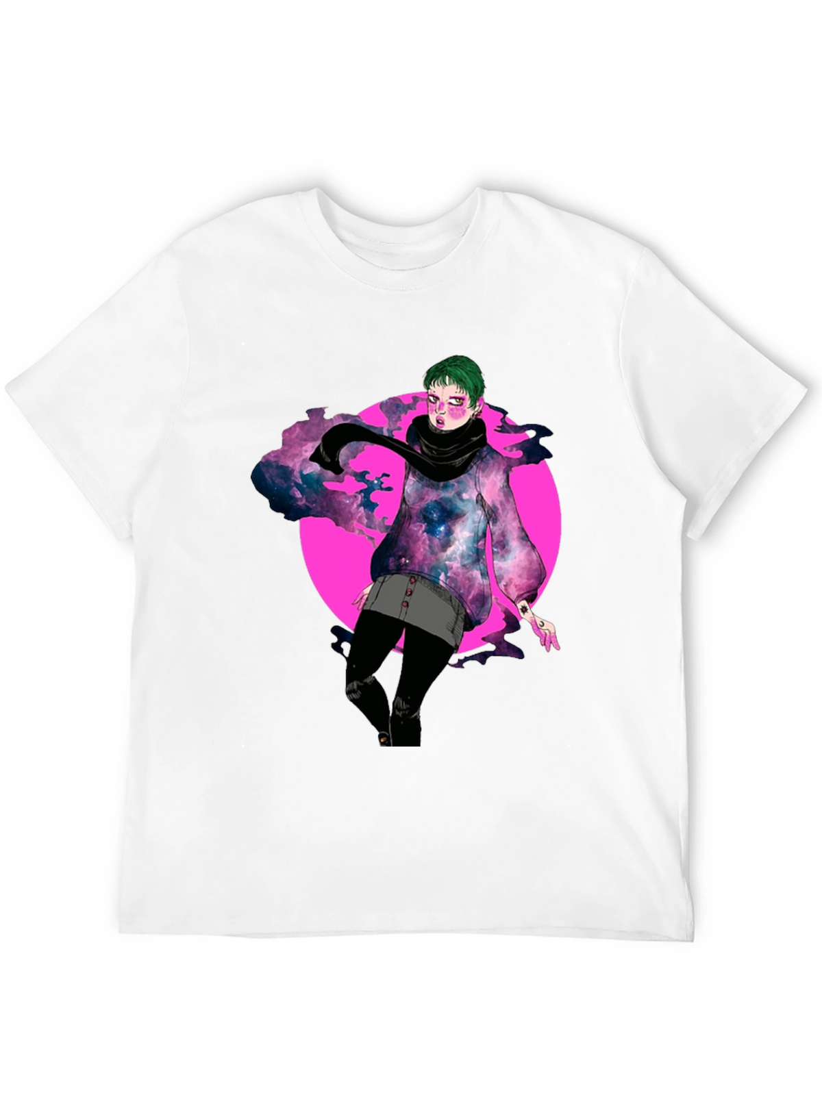 Galaxy Girl Graphic Tee - Unique Design