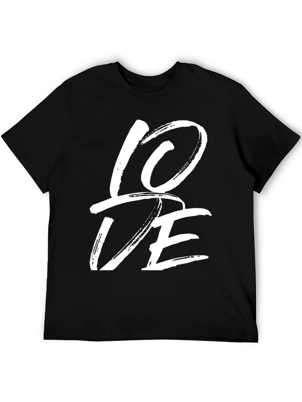 Love Graphic Tee - Stylish Black Casual T-Shirt