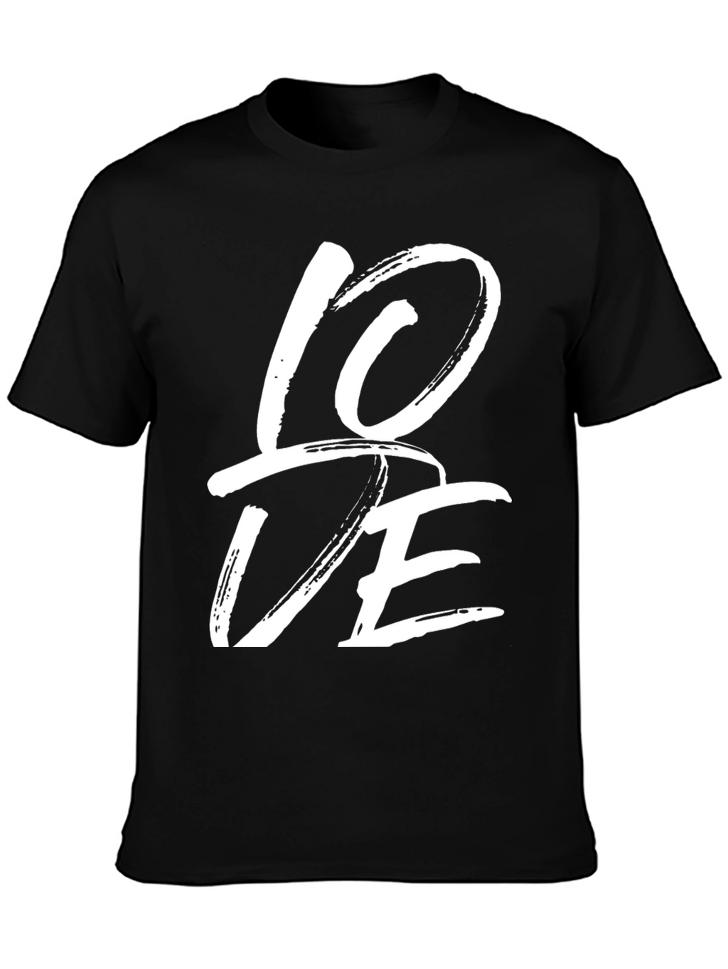 Love Graphic Tee - Stylish Black Casual T-Shirt