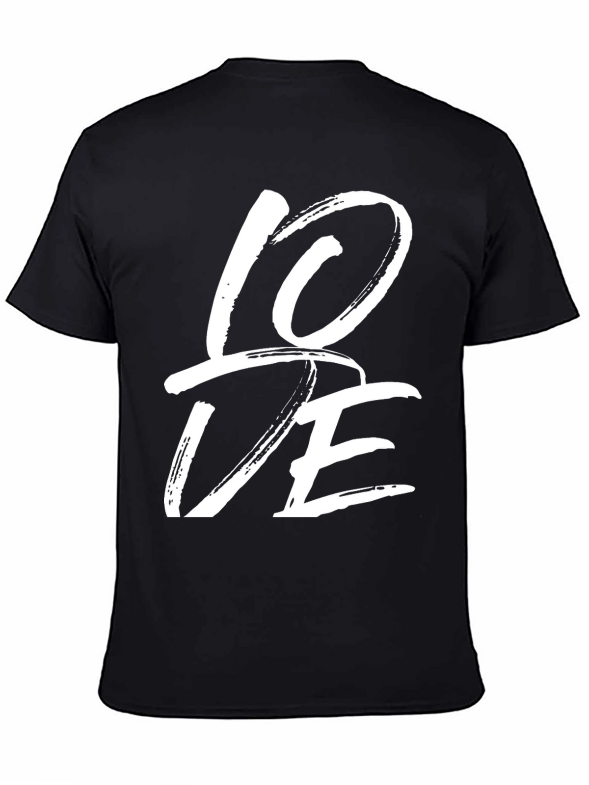 Love Graphic Tee - Stylish Black Casual T-Shirt