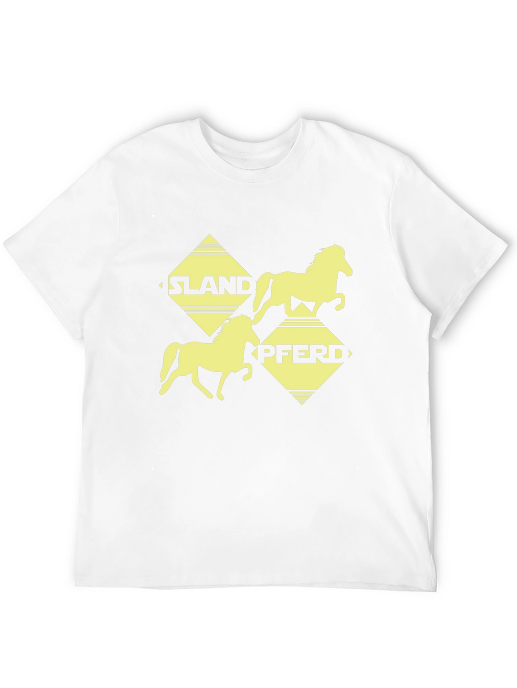 Islandpferd Graphic Tee - Black Cotton T-Shirt