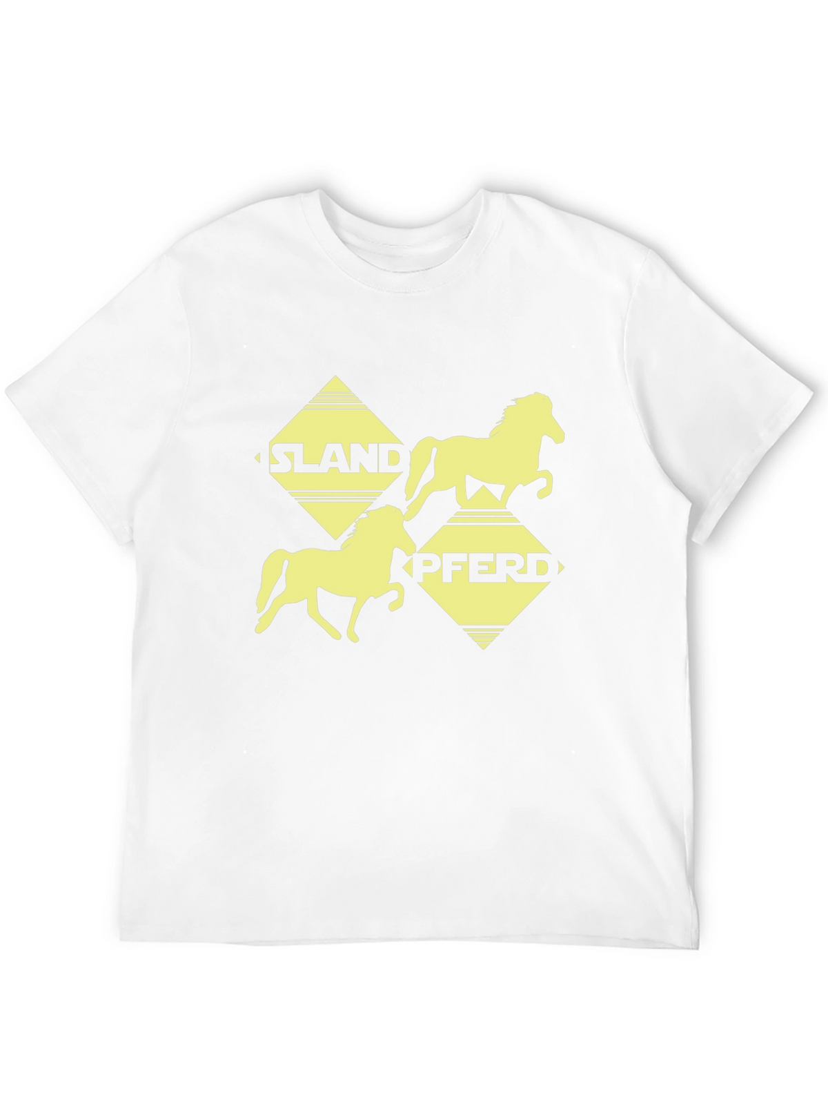 Islandpferd Graphic Tee - Black Cotton T-Shirt