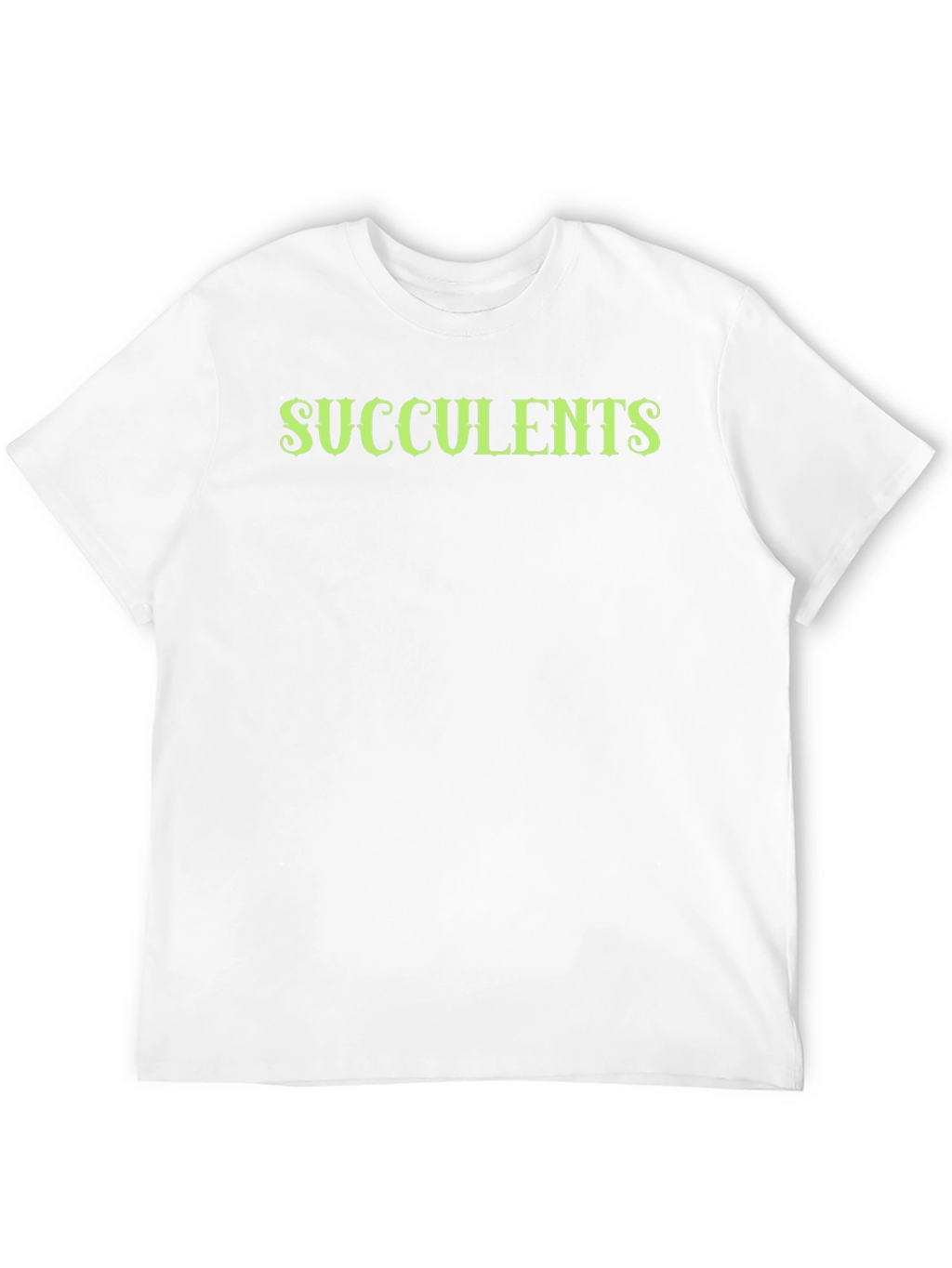 Succulents Graphic Black T-Shirt