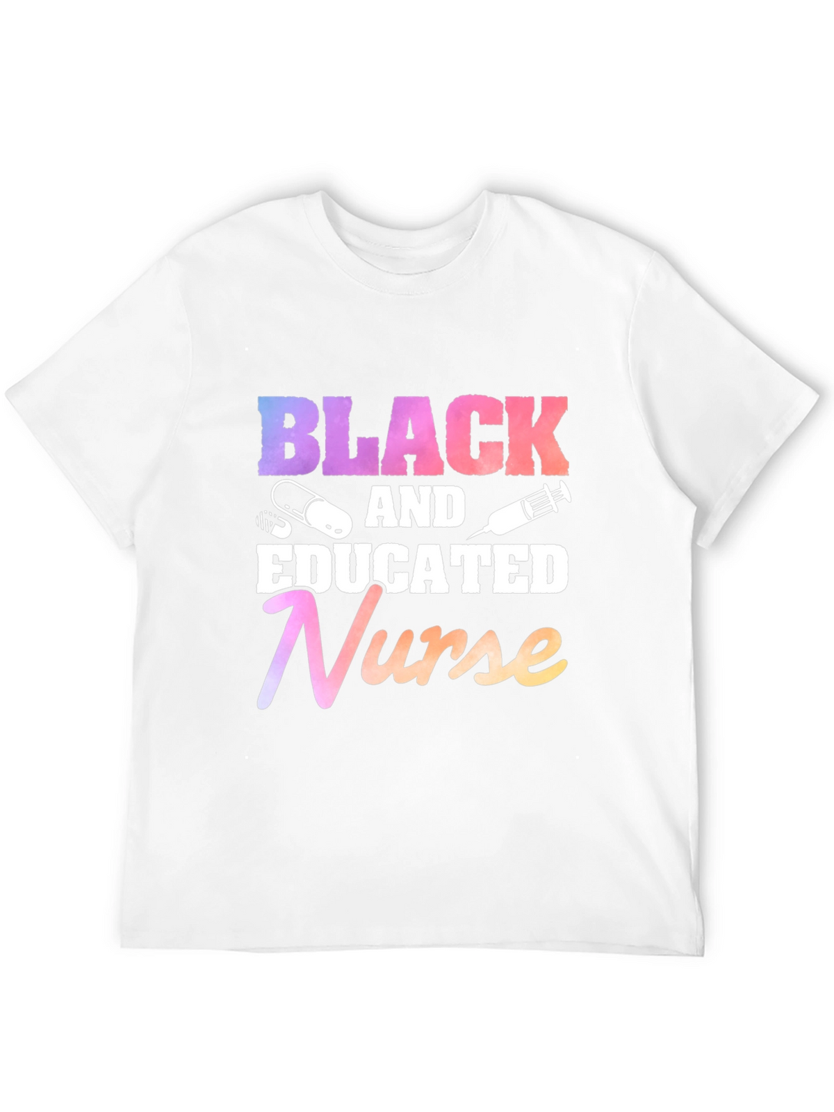 Black Educated Nurse Graphic T-Shirt