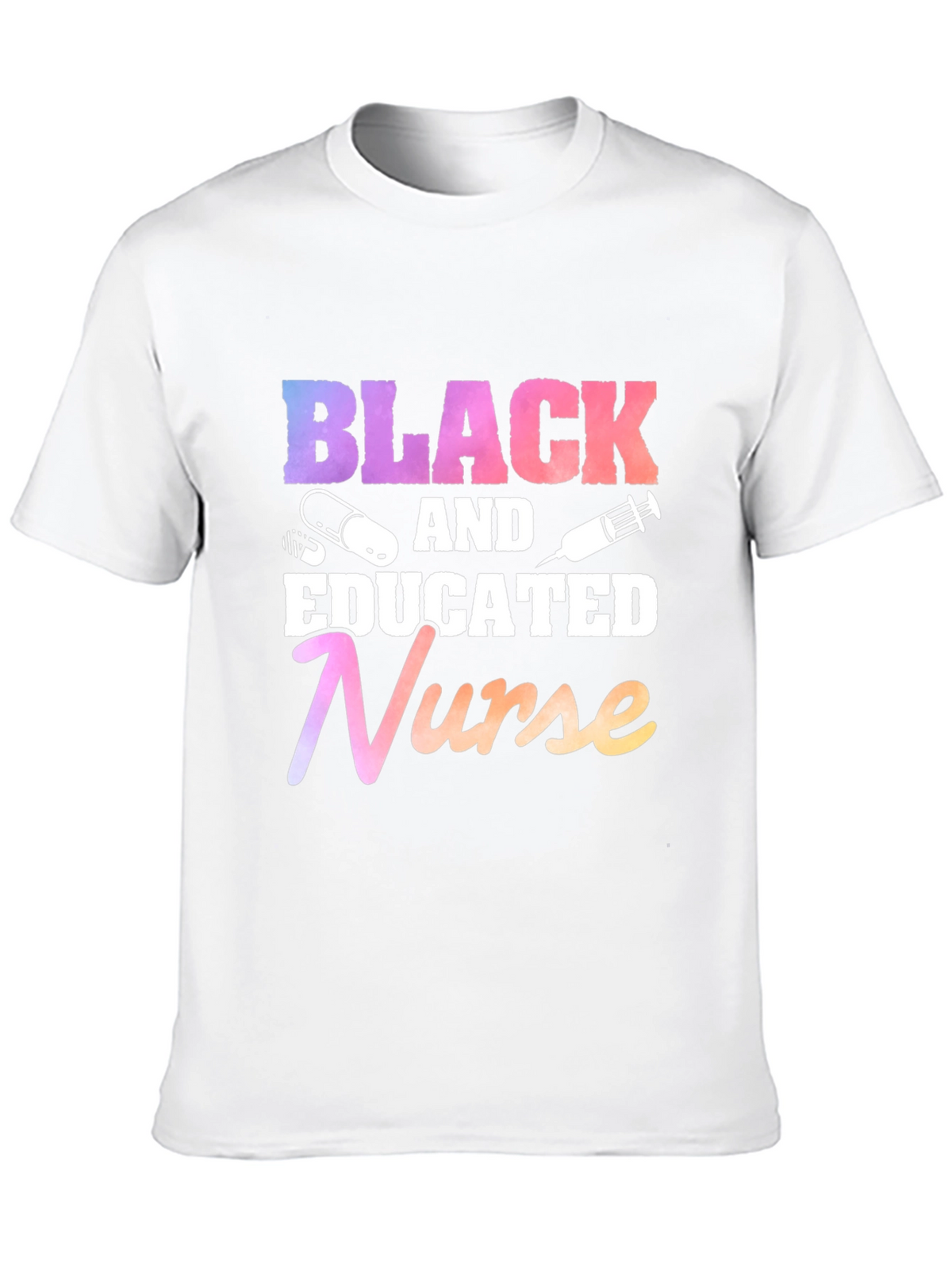 Black Educated Nurse Graphic T-Shirt