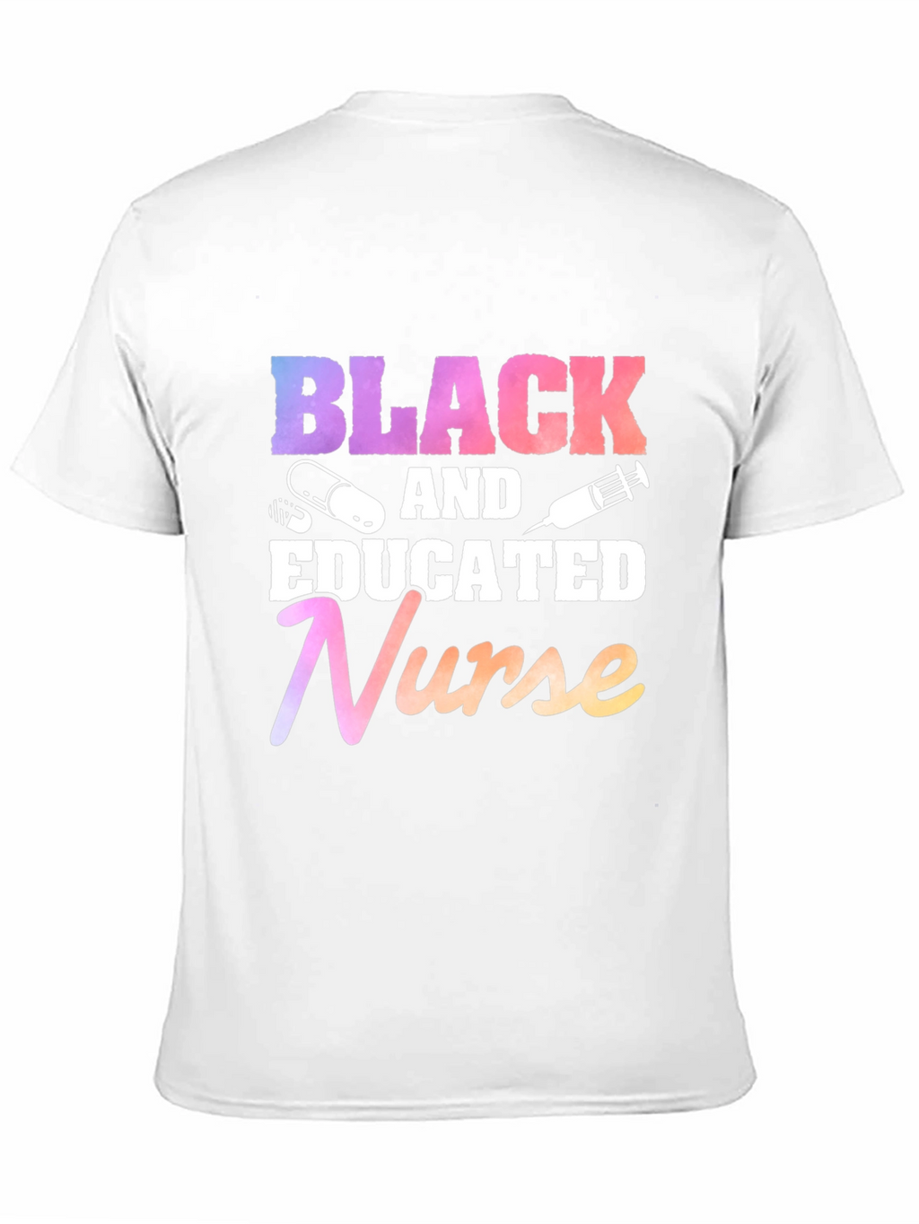 Black Educated Nurse Graphic T-Shirt
