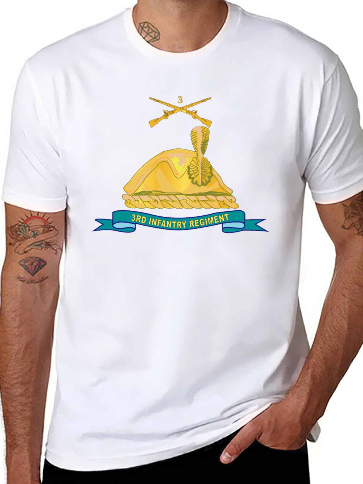 3rd Infantry Regiment Black T-Shirt