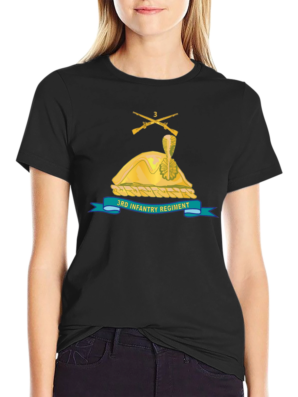 3rd Infantry Regiment Black T-Shirt