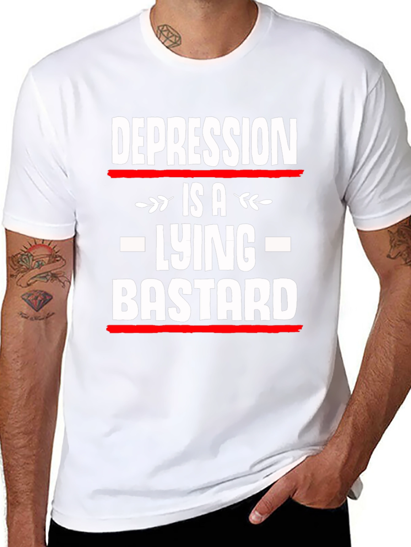 Depression is a Lying Bastard T-Shirt