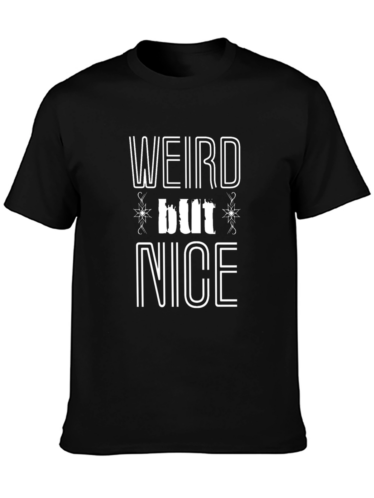 Weird But Nice Graphic Tee - Black