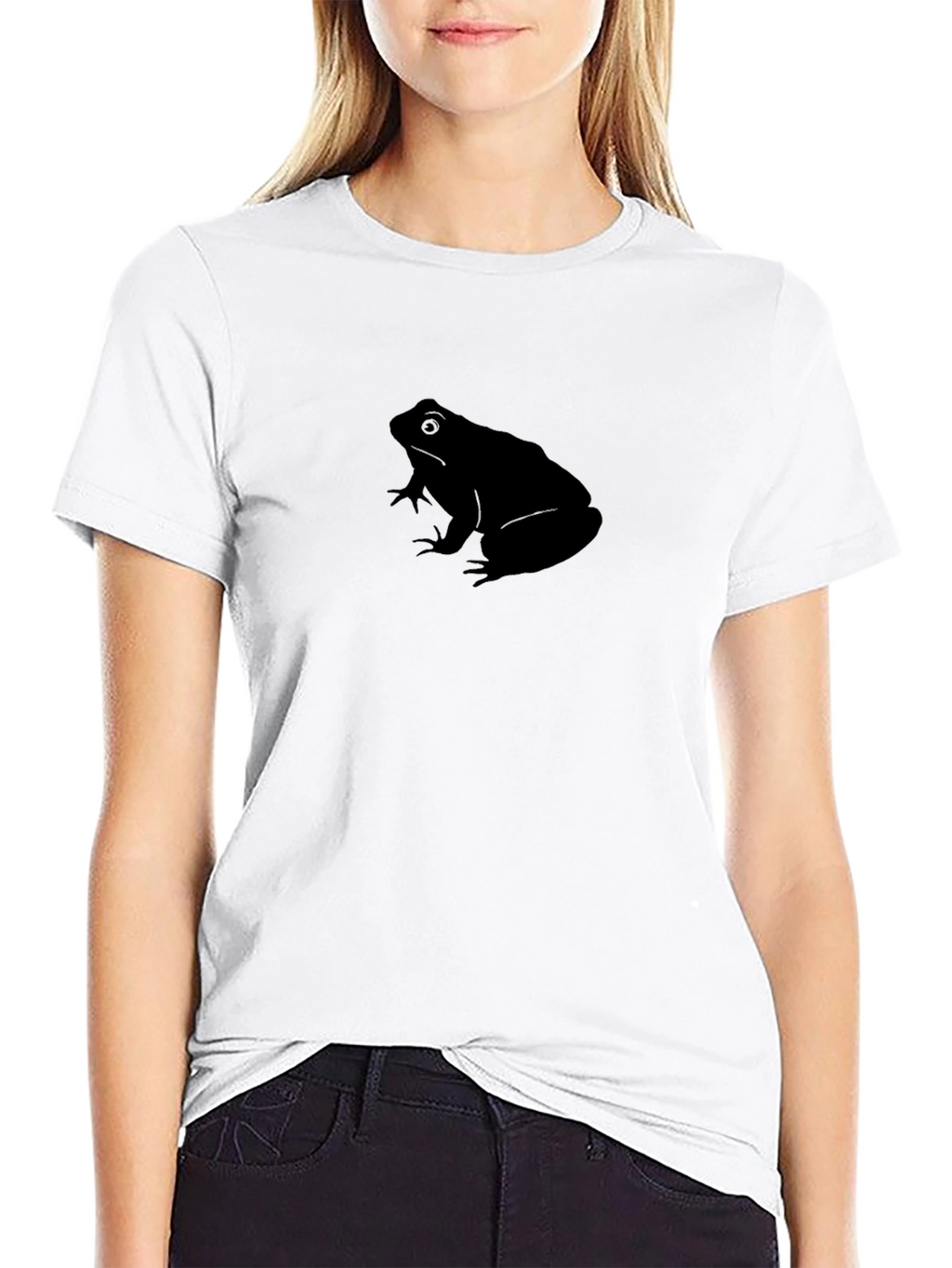 Black Frog Graphic T-Shirt - Casual Style
