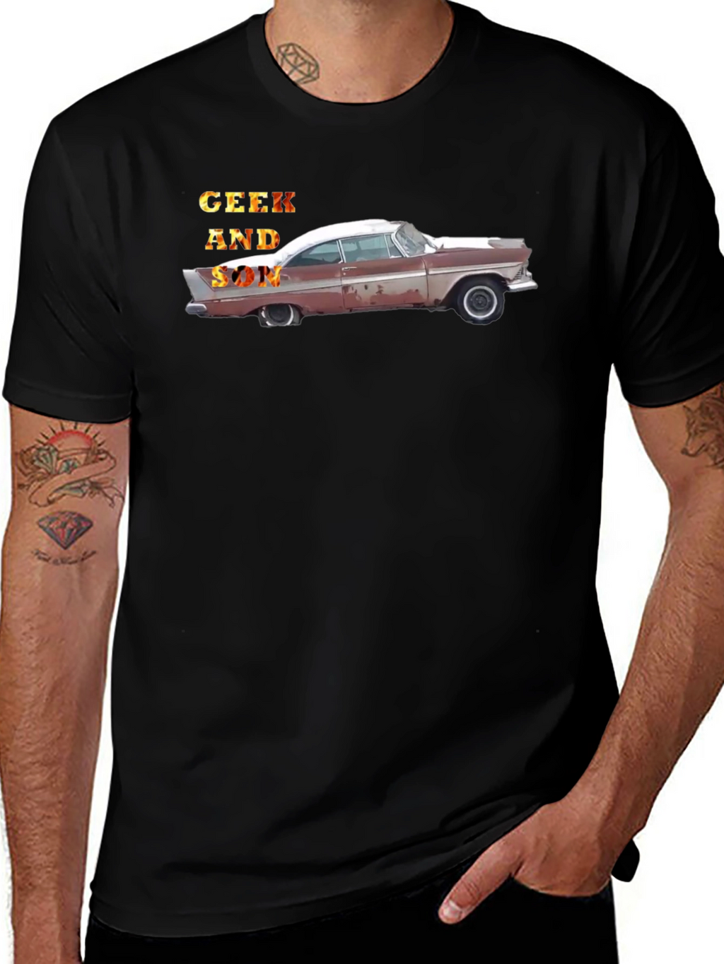 Geek And Style Classic Car Black Tee