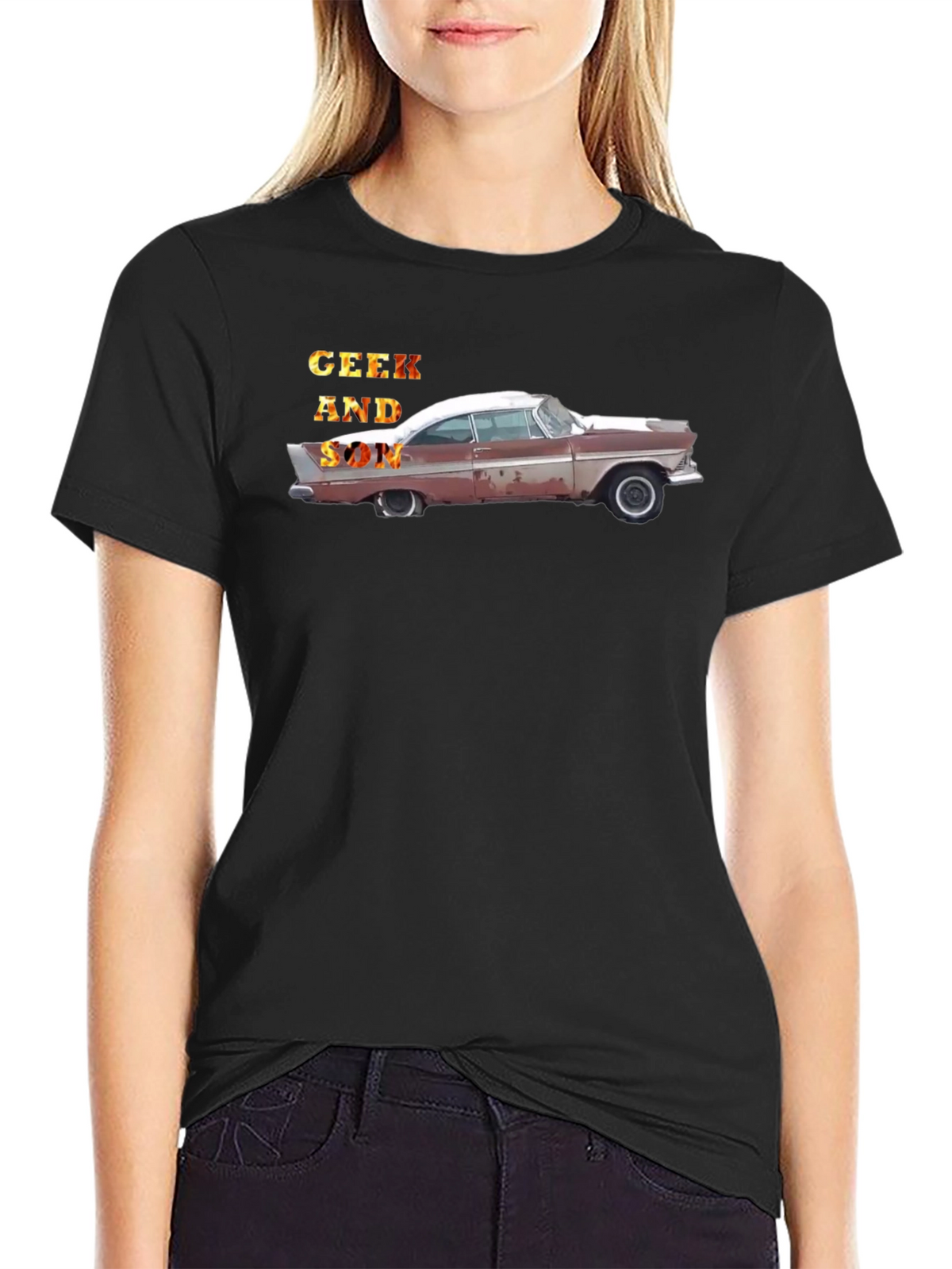 Geek And Style Classic Car Black Tee