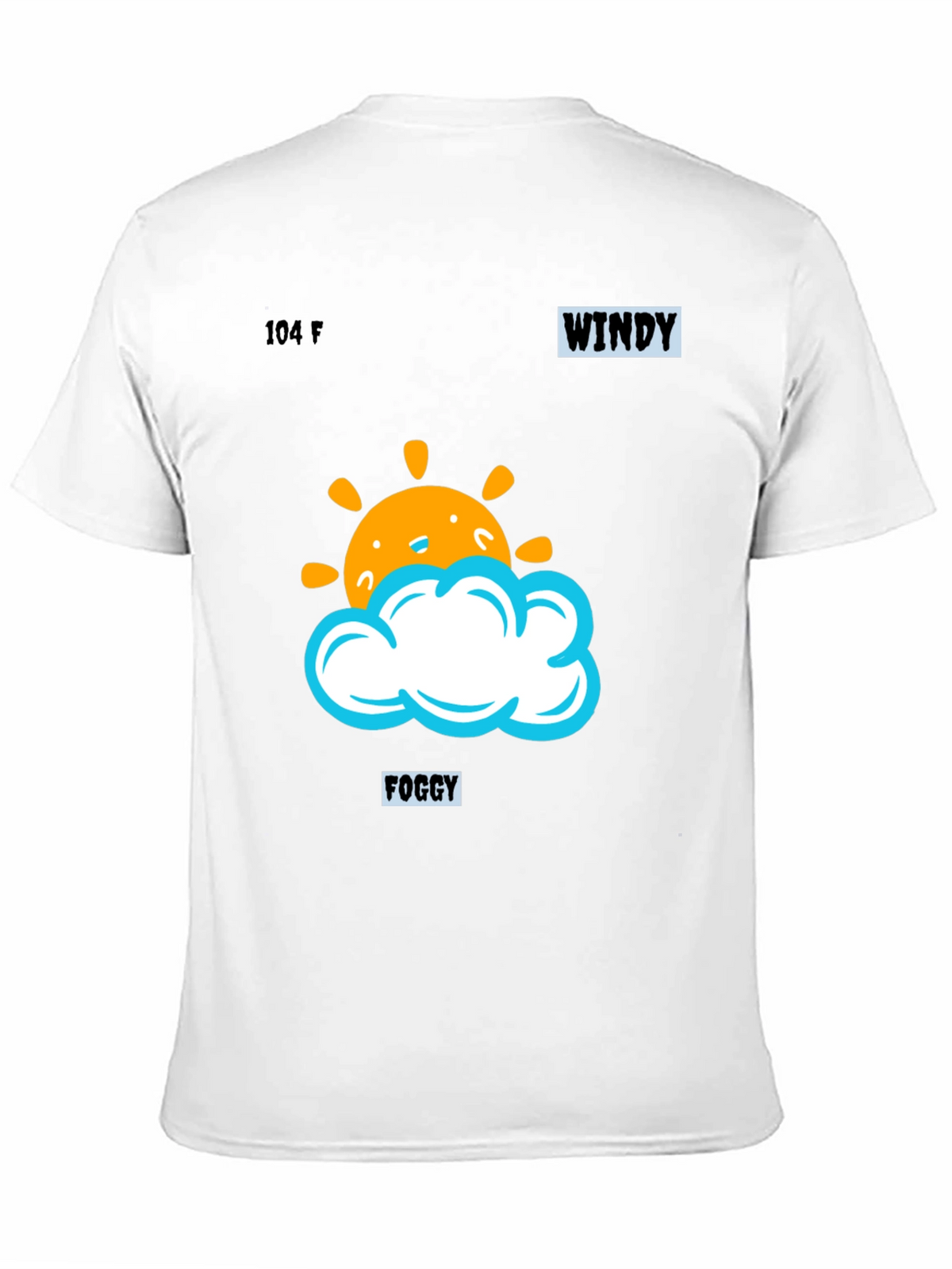 Weather Pattern Black Graphic Tee