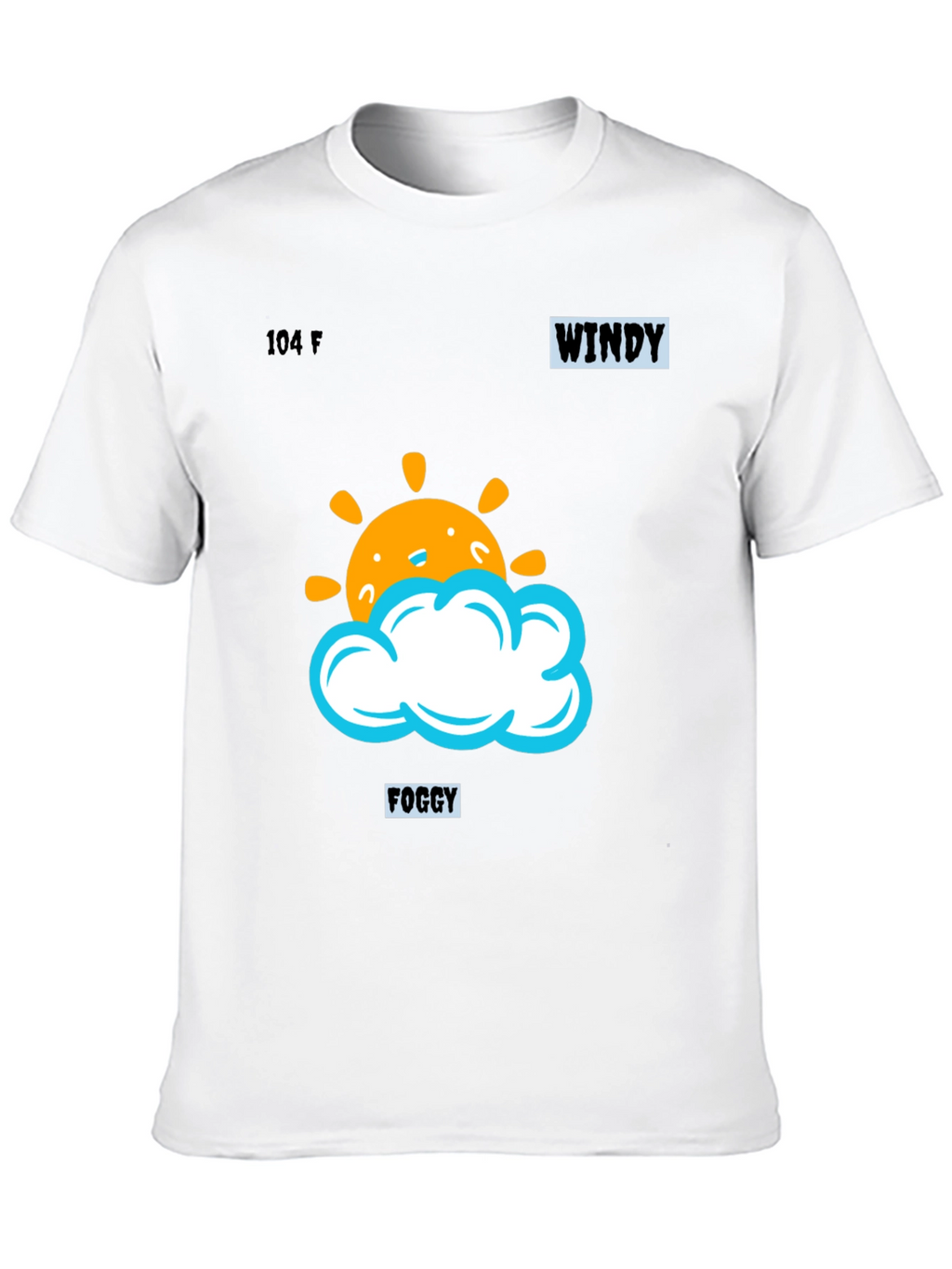 Weather Pattern Black Graphic Tee
