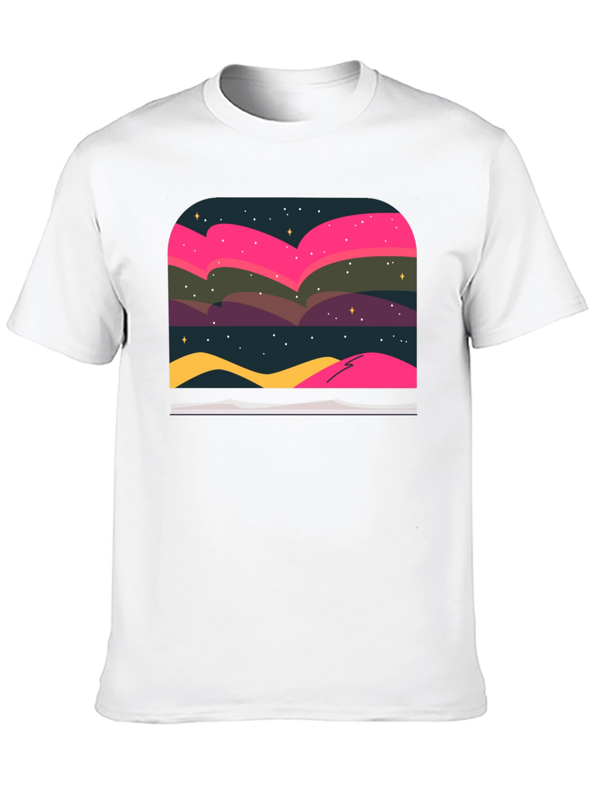 Northern Lights Graphic Tee - Black