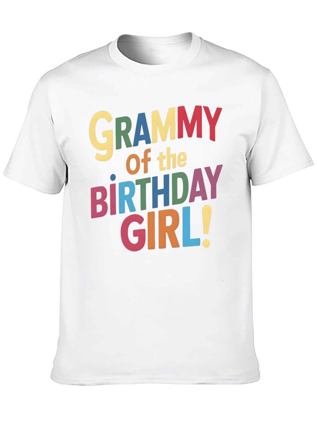 Grammy of the Birthday Girl Black T-Shirt
