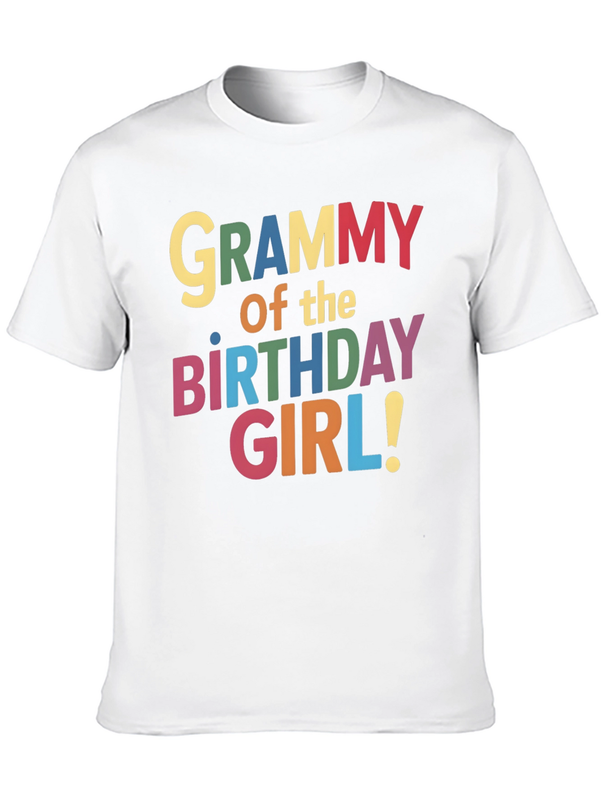 Grammy of the Birthday Girl Black T-Shirt