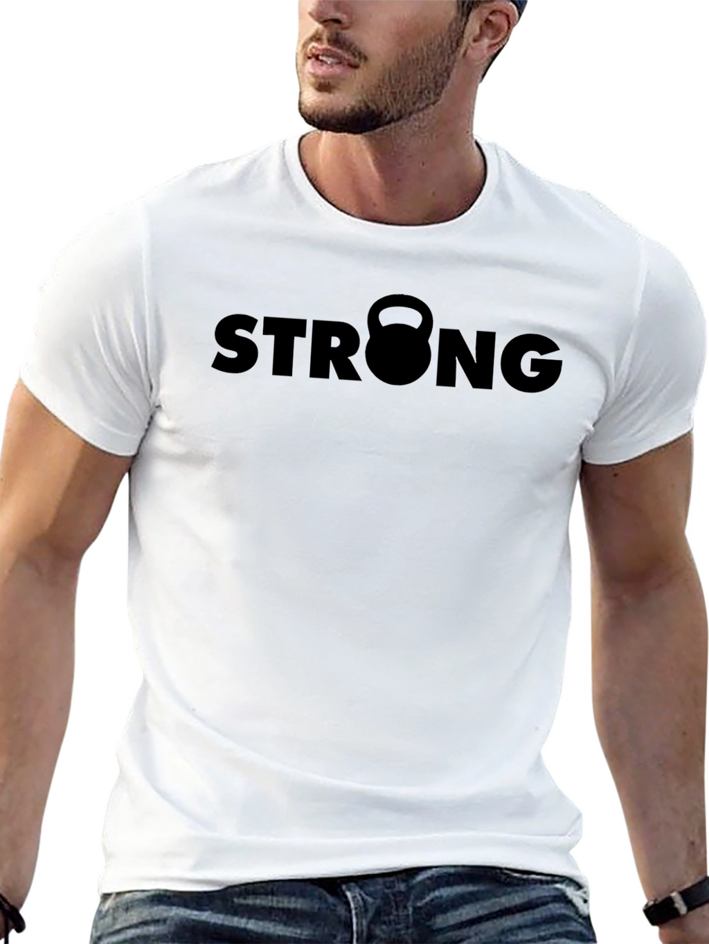 Strong Kettlebell Black T-Shirt