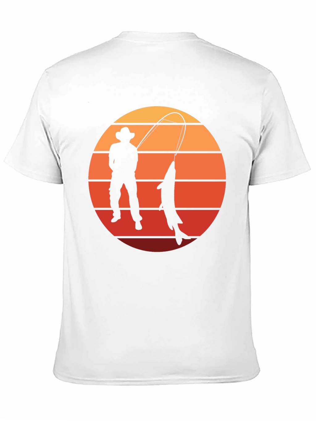 Fisherman Sunset Graphic T-Shirt