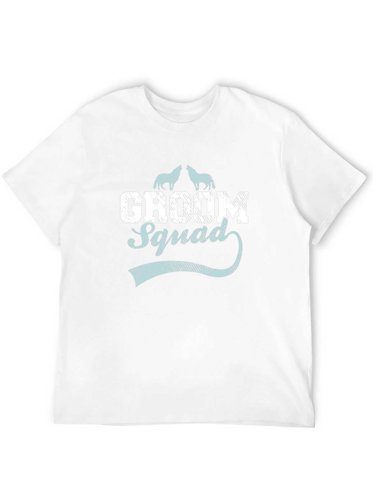 Groom Squad Wolf Graphic T-Shirt
