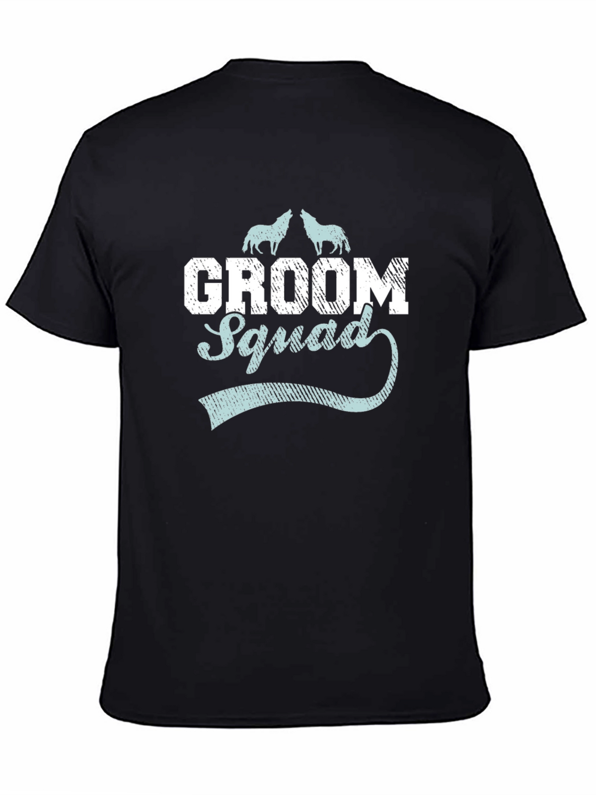 Groom Squad Wolf Graphic T-Shirt