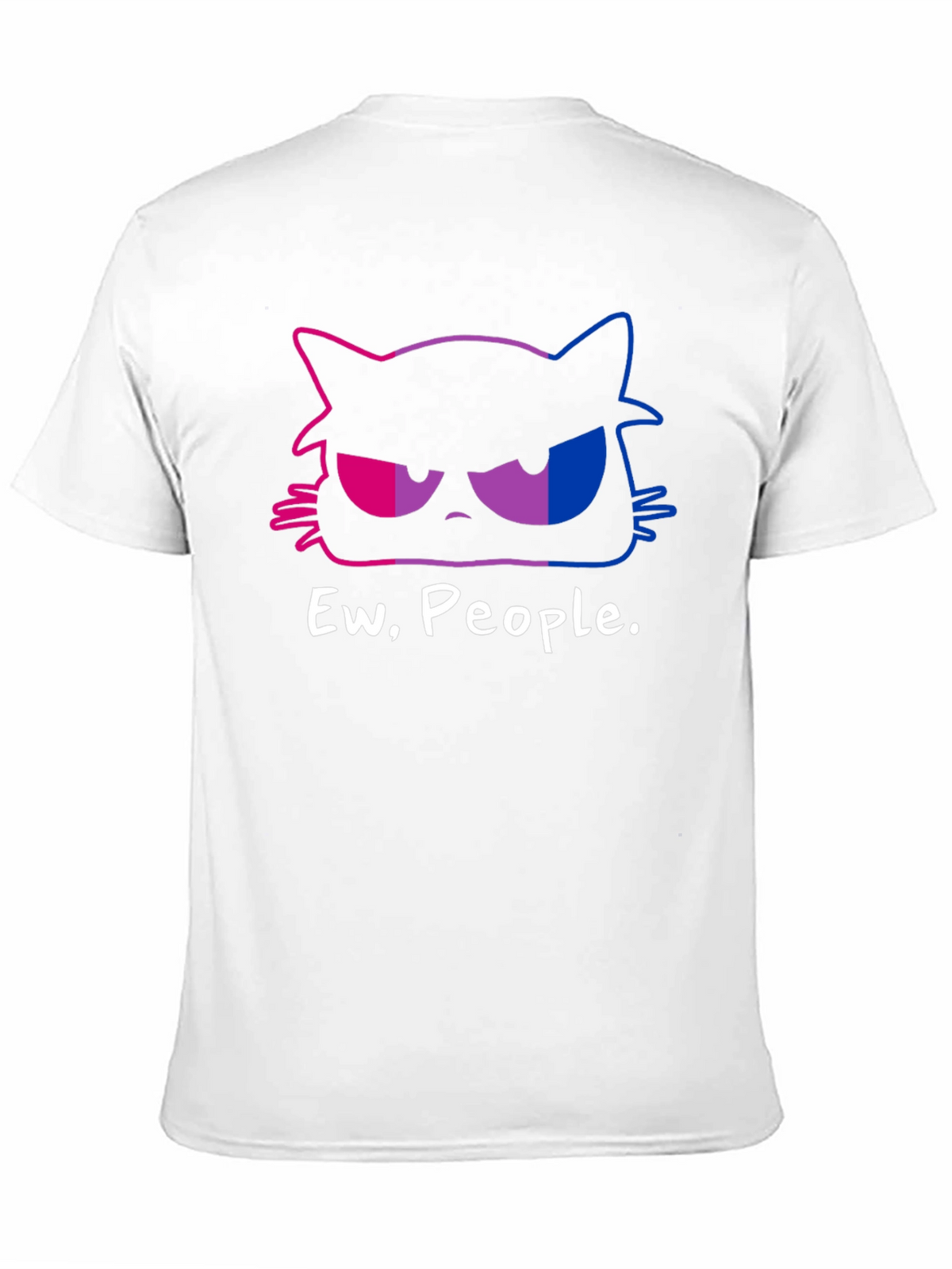 Grumpy Cat Ew People Bi Pride T-Shirt