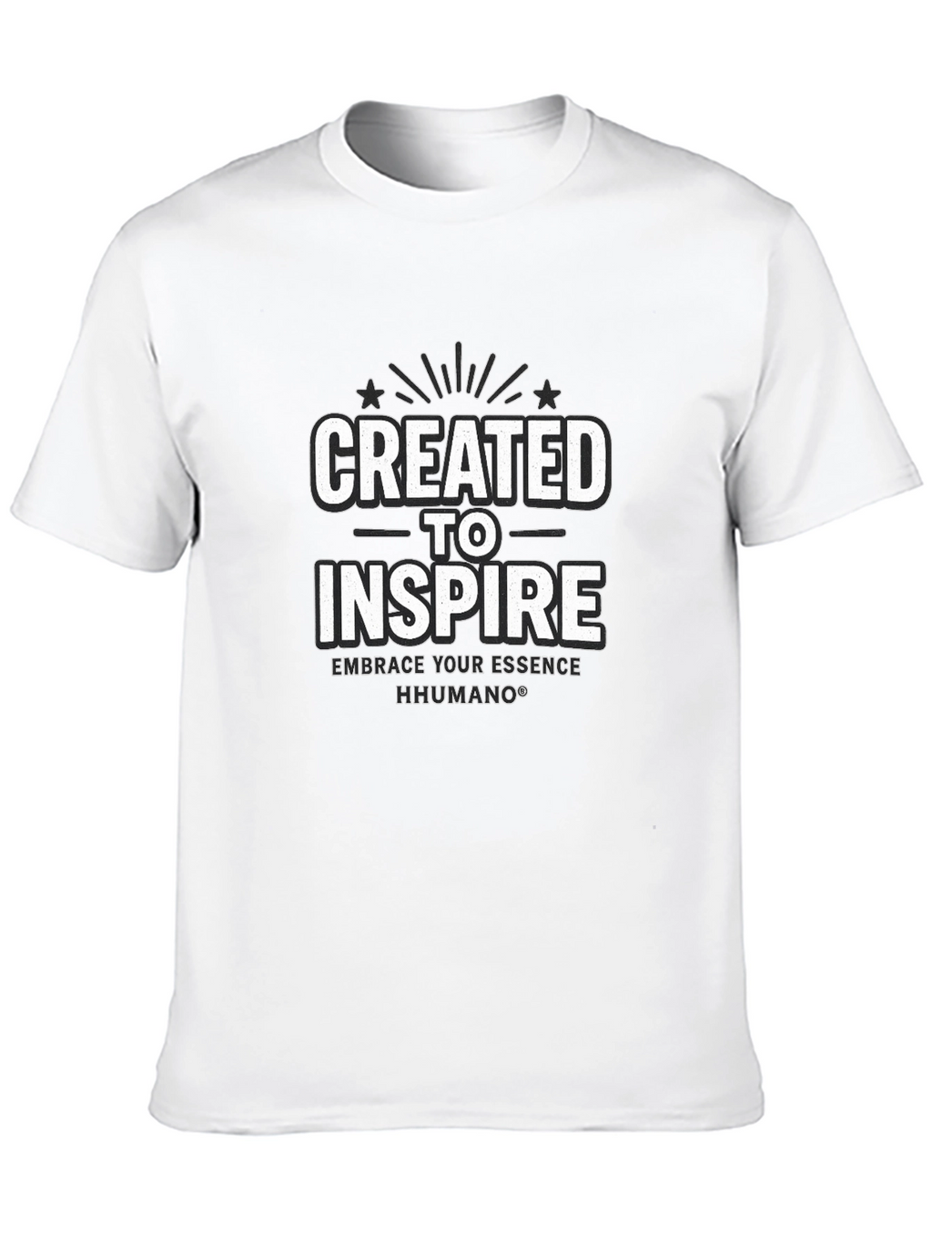 Created to Inspire Black T-Shirt | HHUMANO