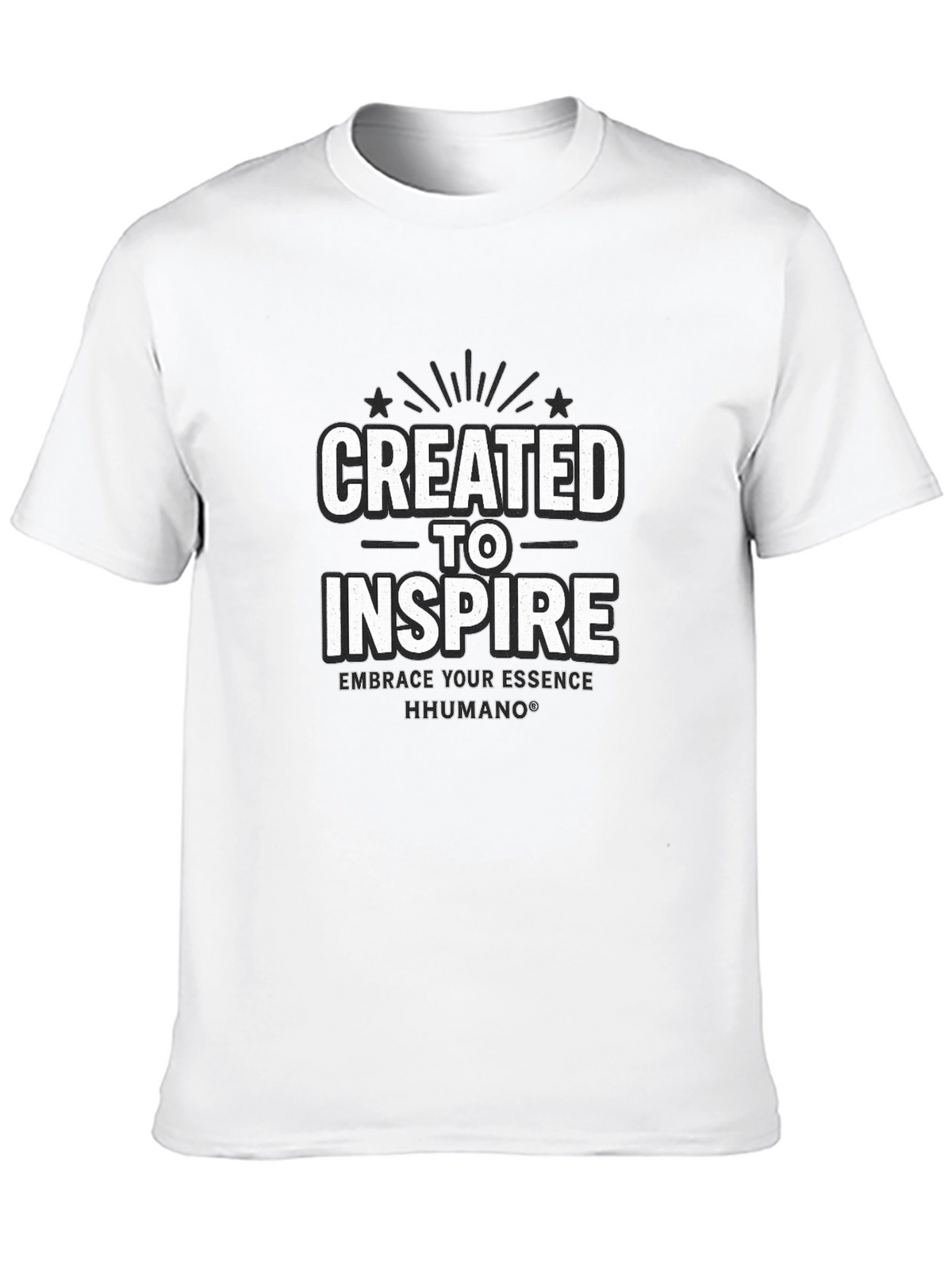 Created to Inspire Black T-Shirt | HHUMANO
