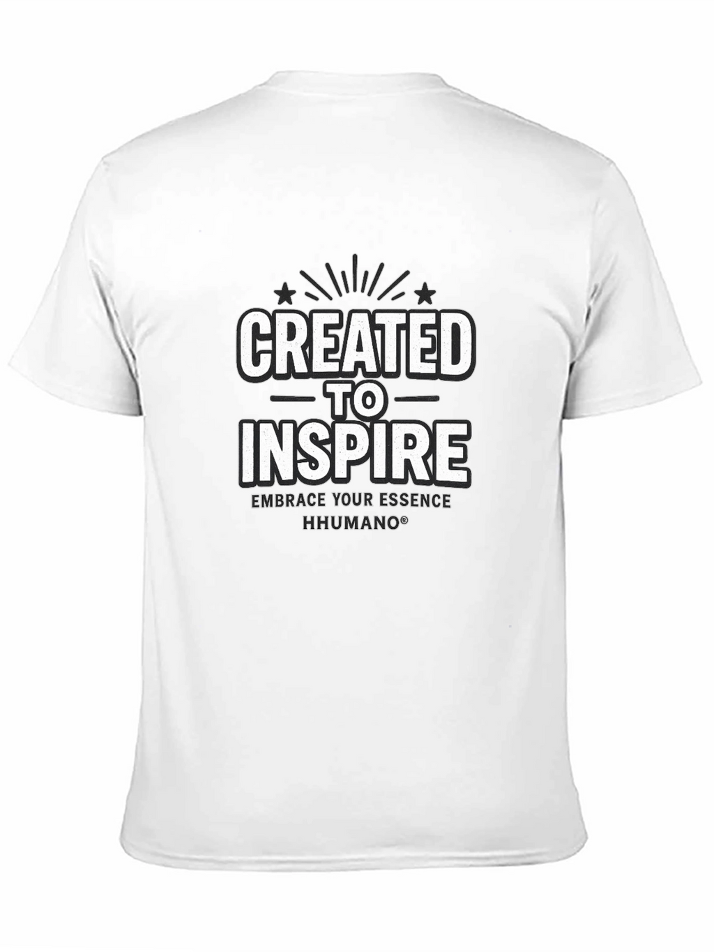 Created to Inspire Black T-Shirt | HHUMANO