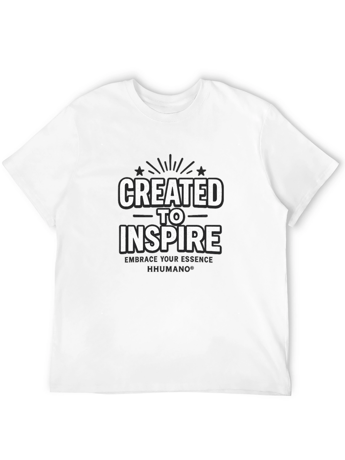 Created to Inspire Black T-Shirt | HHUMANO