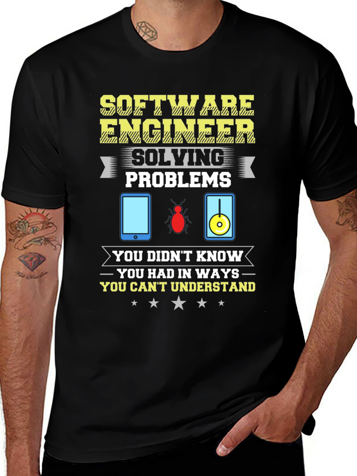 Software Engineer Humor Graphic T-Shirt