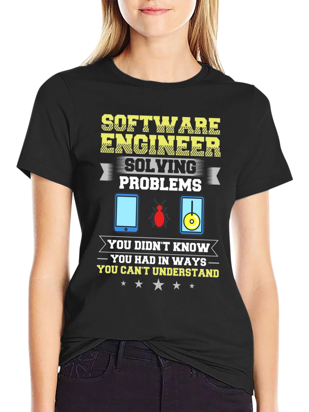 Software Engineer Humor Graphic T-Shirt