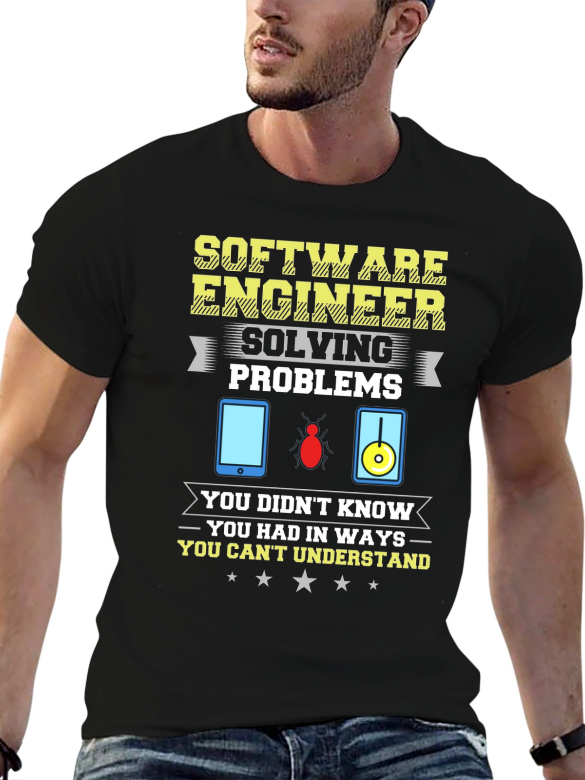 Software Engineer Humor Graphic T-Shirt