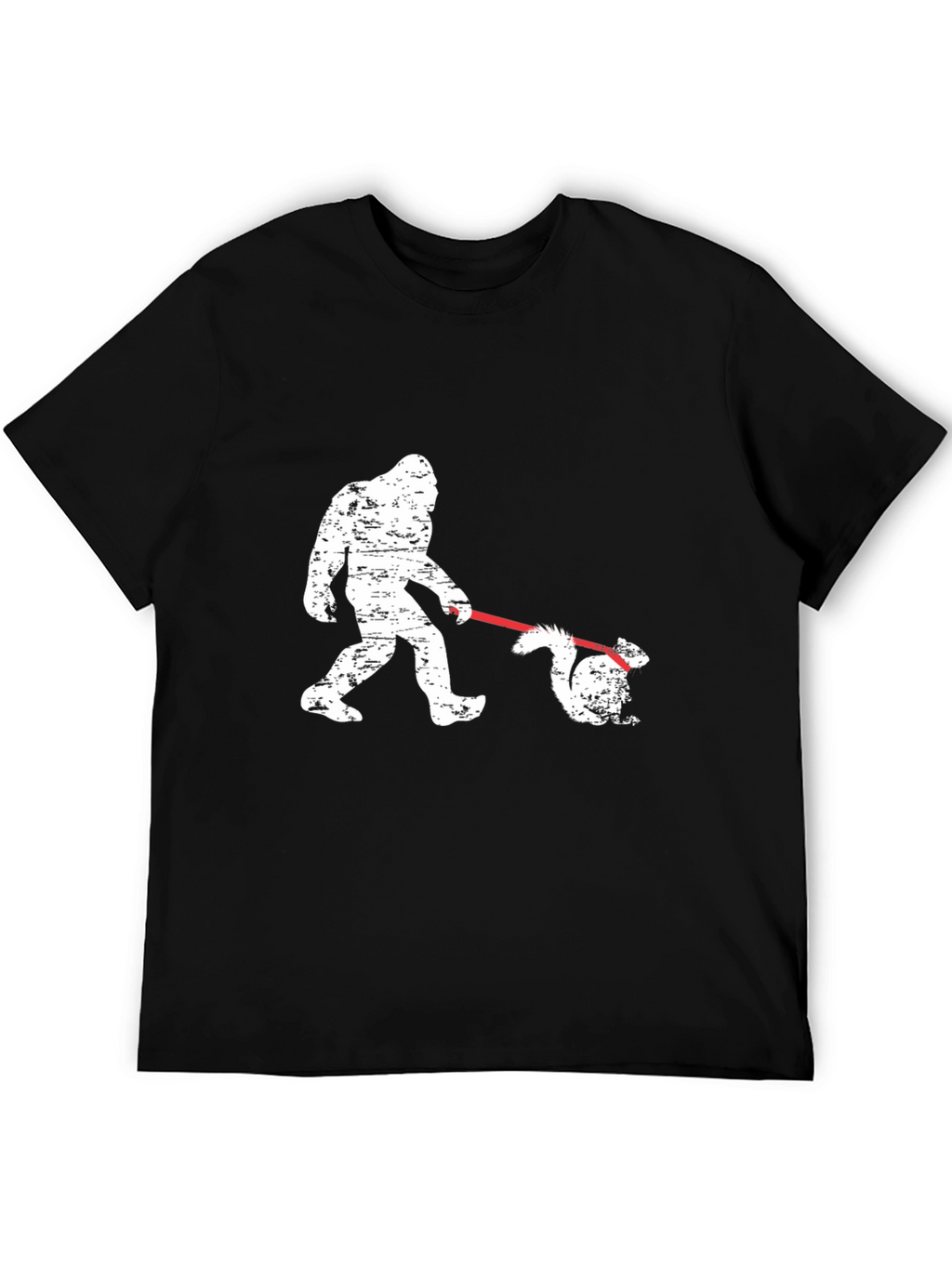 Bigfoot Walking Squirrel T-Shirt - Funny Graphic Tee