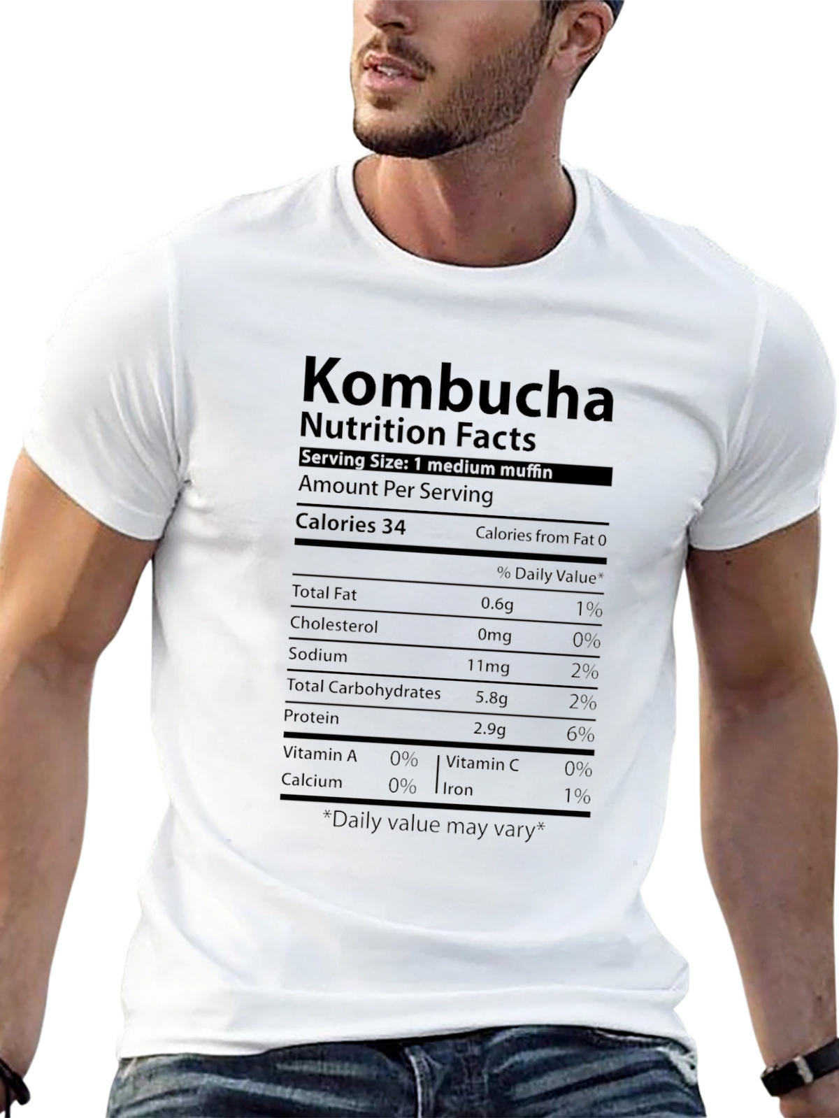 Kombucha Nutrition Facts Novelty T-Shirt