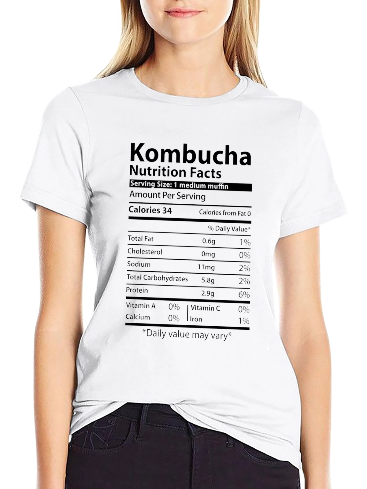 Kombucha Nutrition Facts Novelty T-Shirt