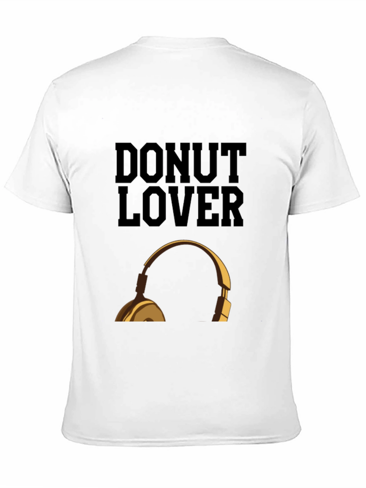 Donut Lover Headphones Graphic T-Shirt