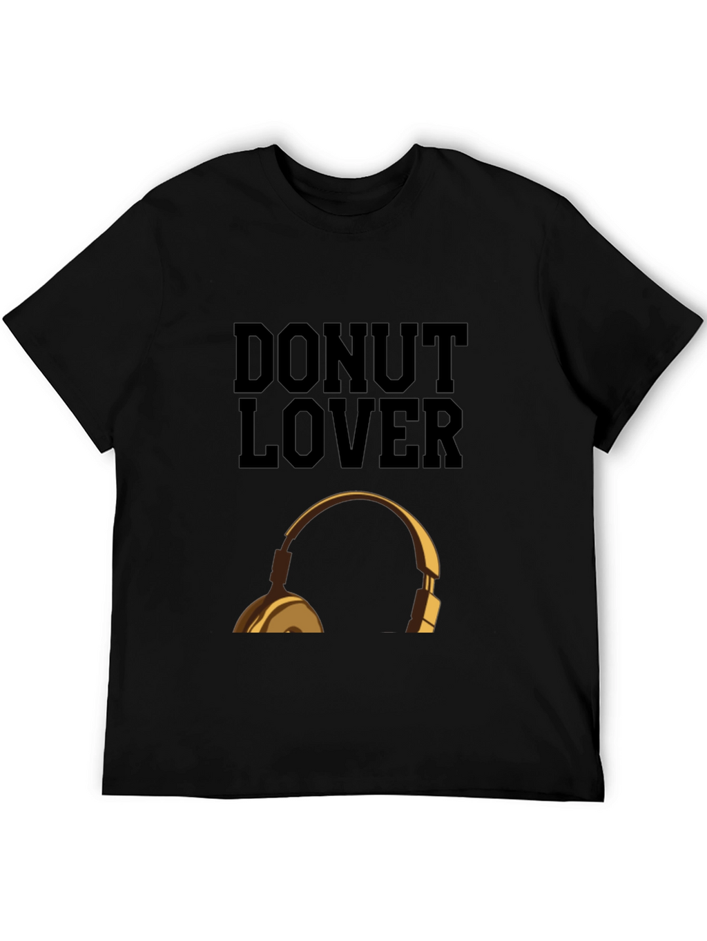 Donut Lover Headphones Graphic T-Shirt