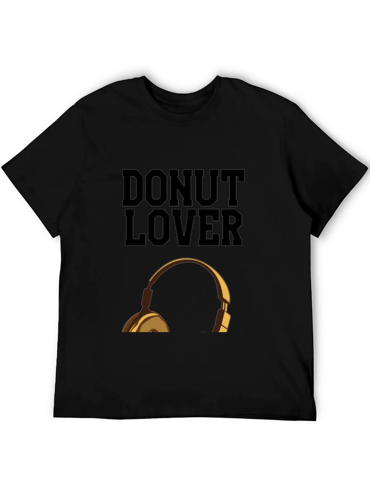 Donut Lover Headphones Graphic T-Shirt