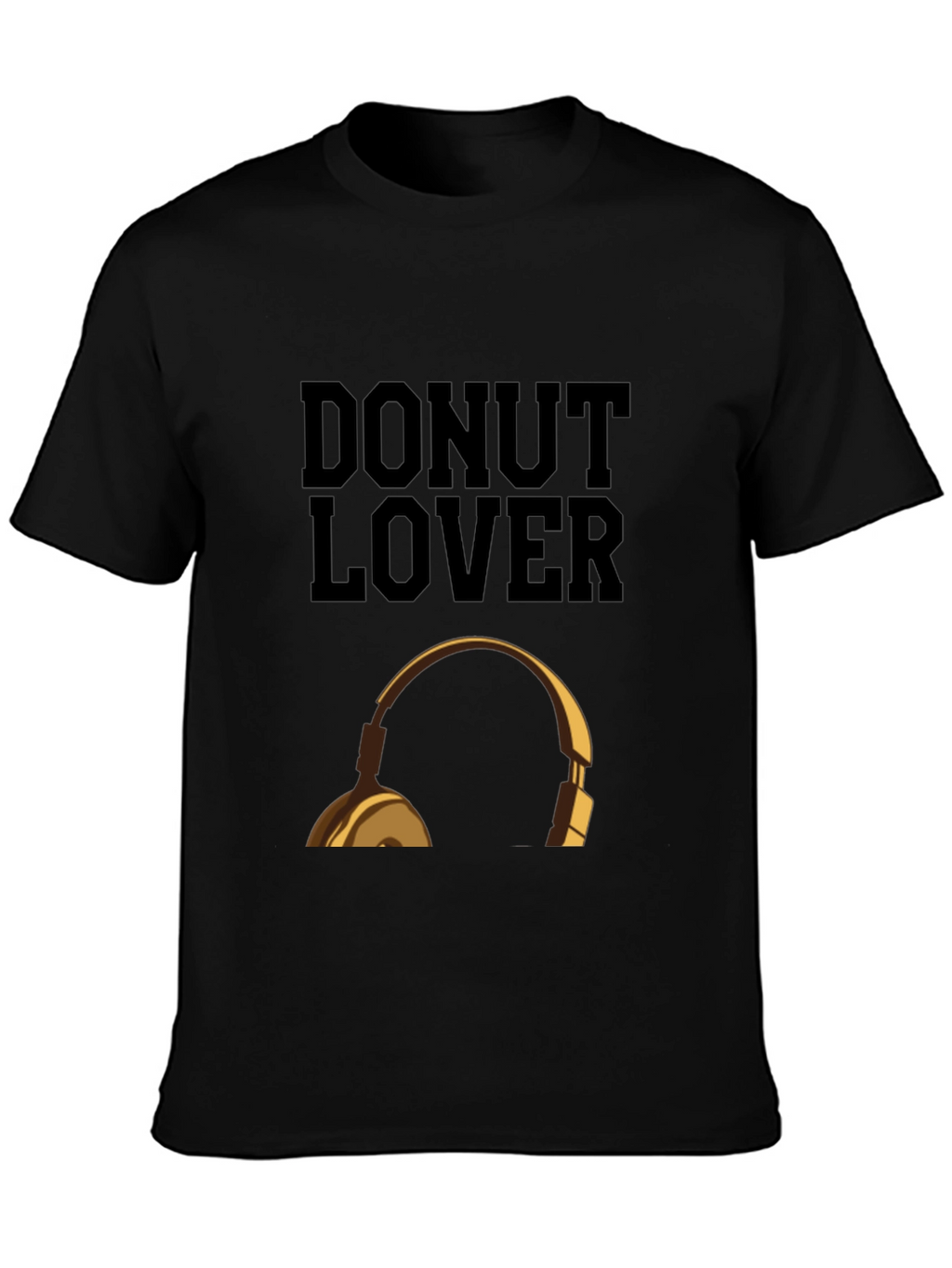 Donut Lover Headphones Graphic T-Shirt