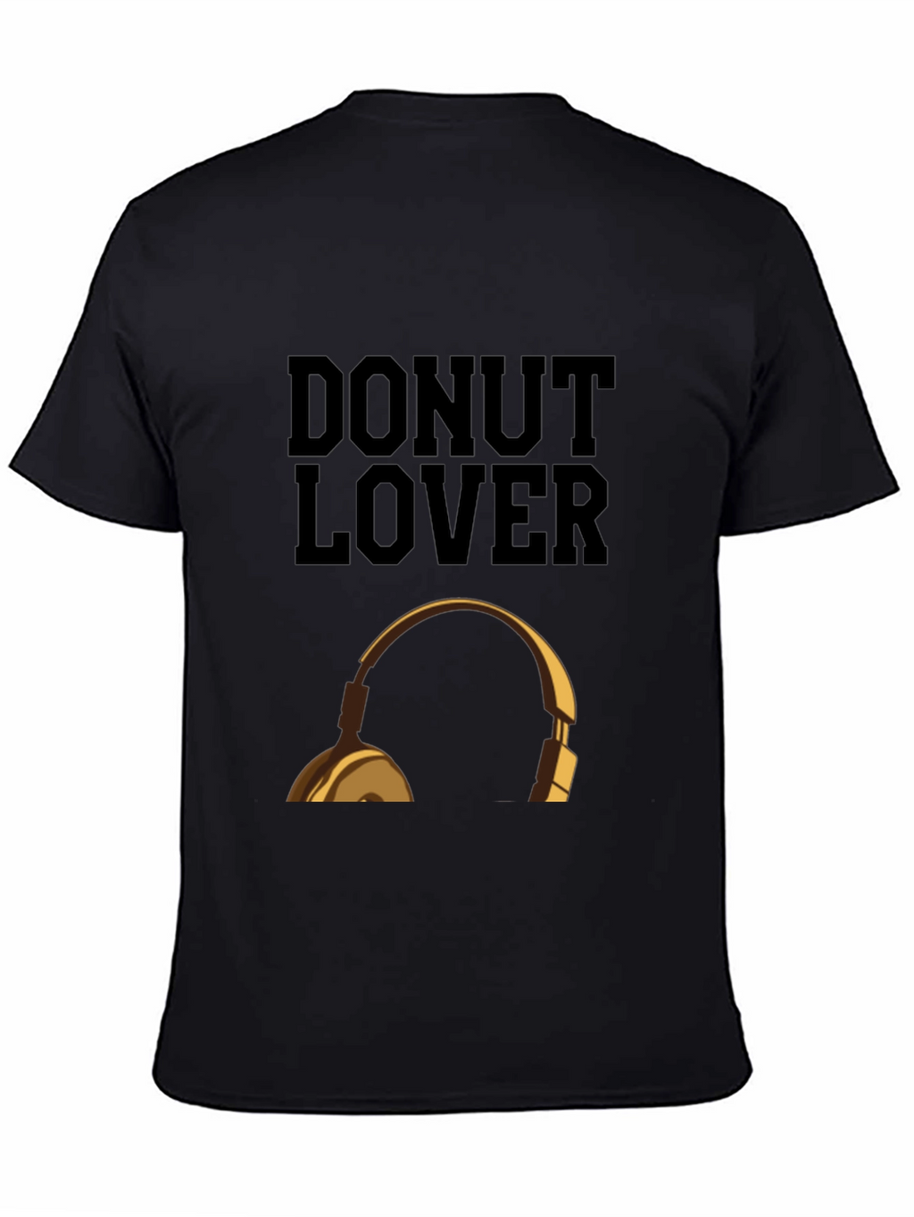Donut Lover Headphones Graphic T-Shirt
