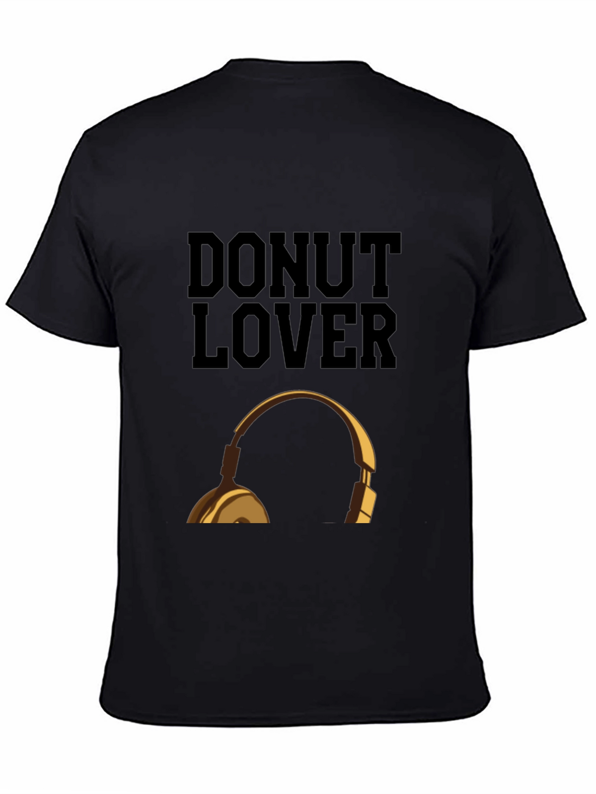 Donut Lover Headphones Graphic T-Shirt