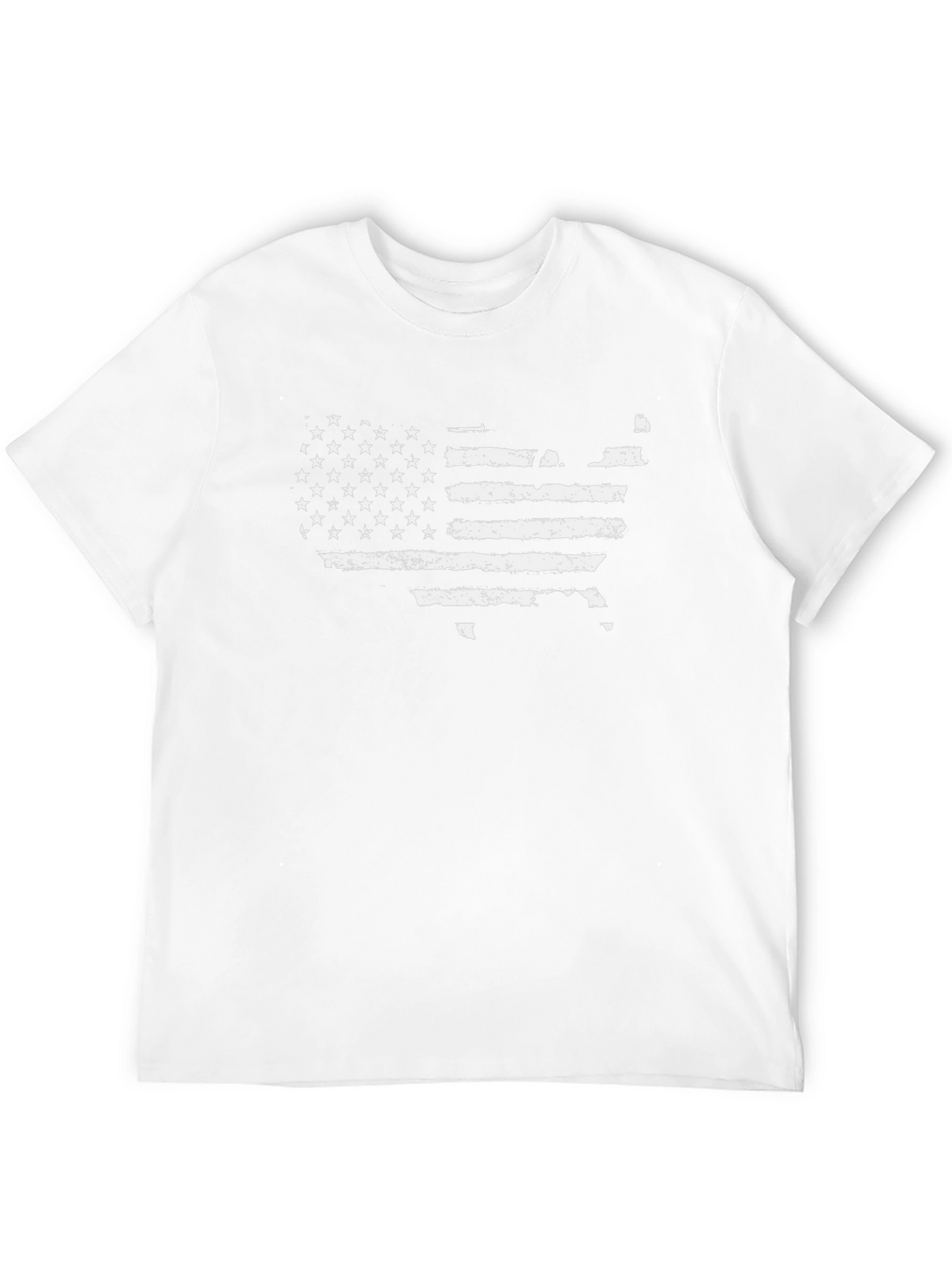 USA Flag Graphic Tee - Distressed American Pride