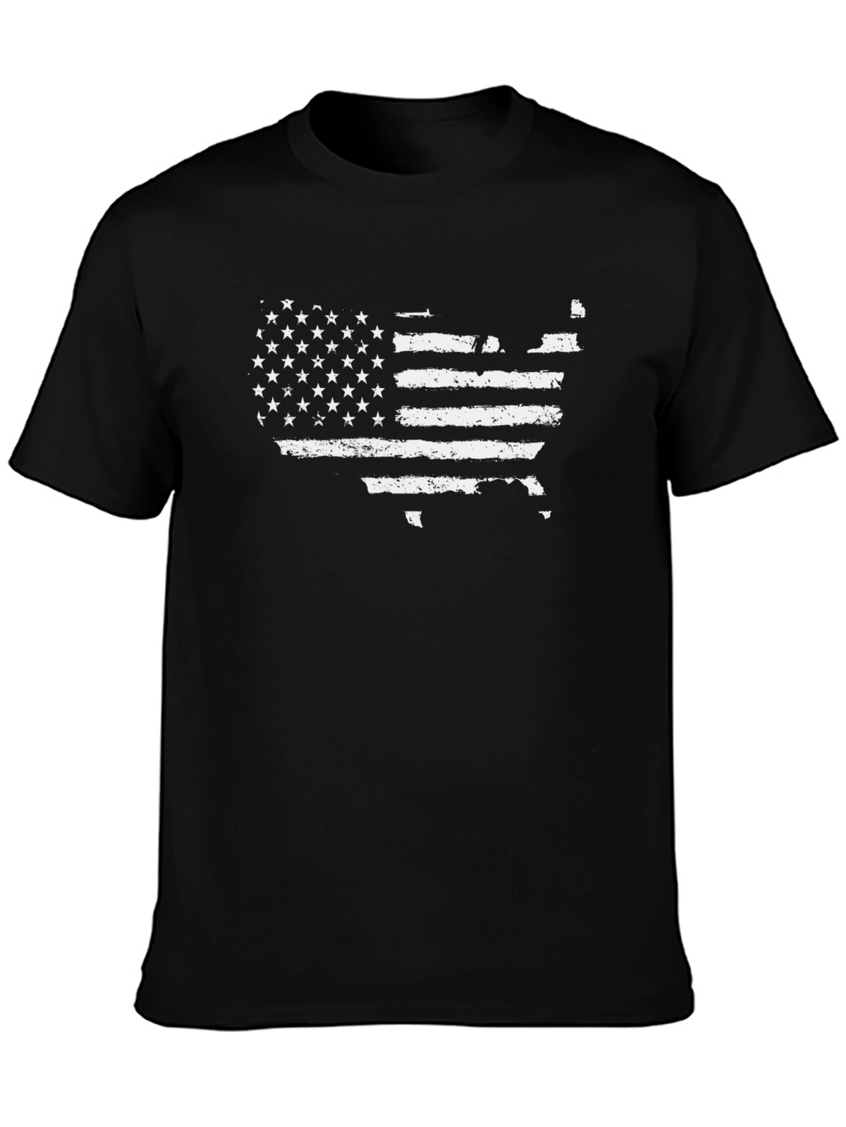 USA Flag Graphic Tee - Distressed American Pride