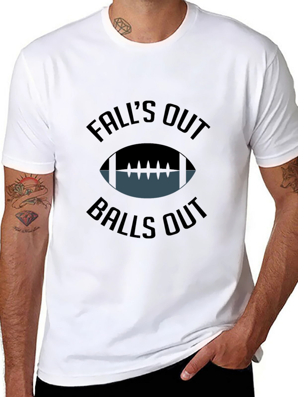 Falls Out Balls Out Graphic T-Shirt