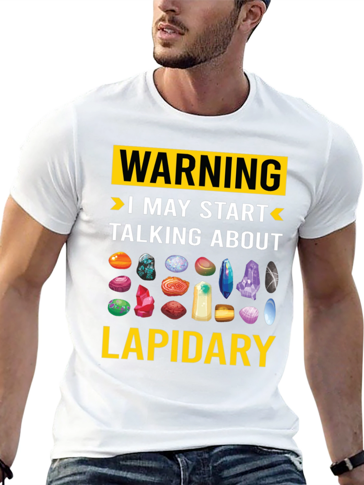 Lapidary Warning T-Shirt: Gemstone Lover Tee