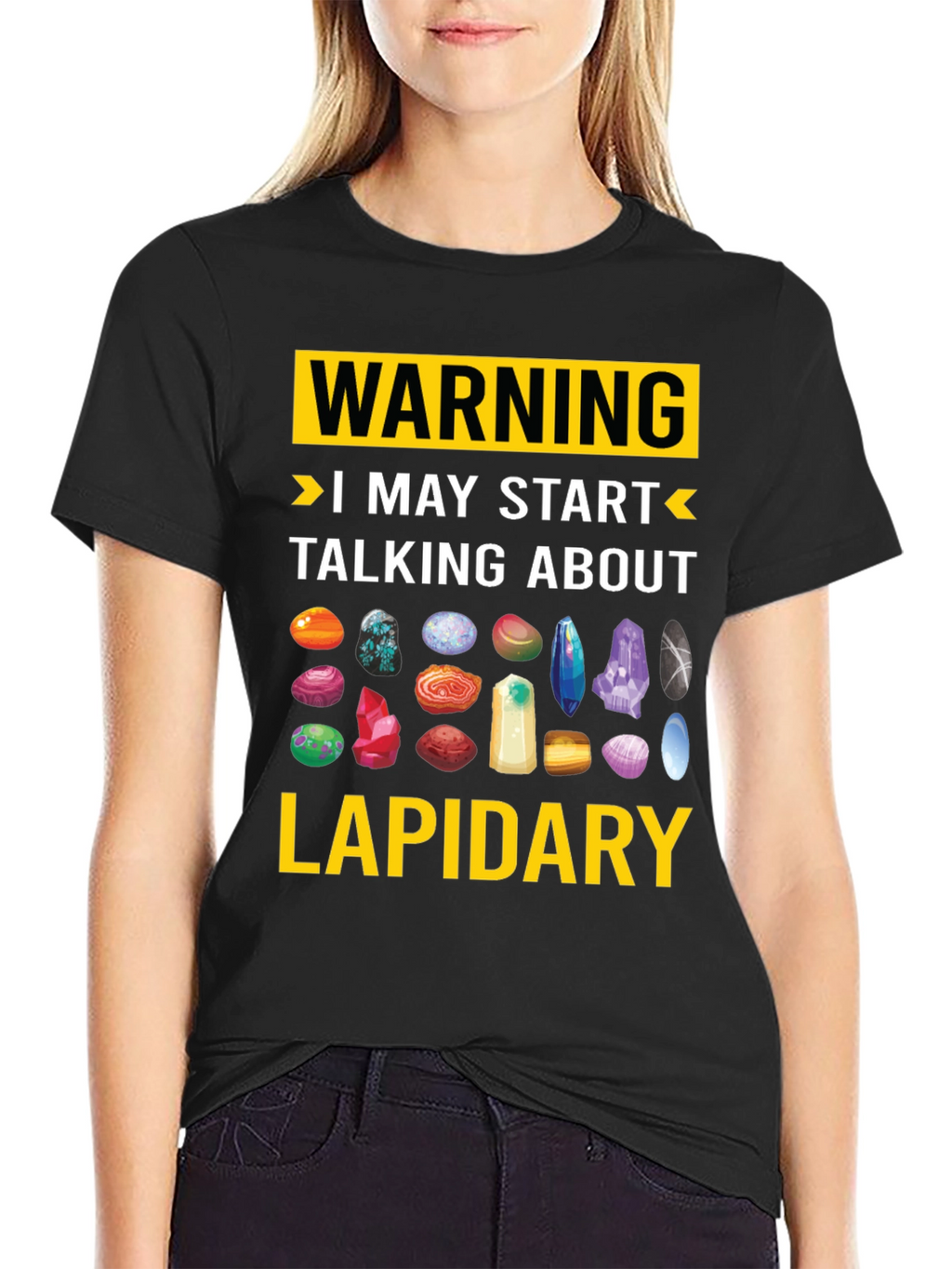 Lapidary Warning T-Shirt: Gemstone Lover Tee